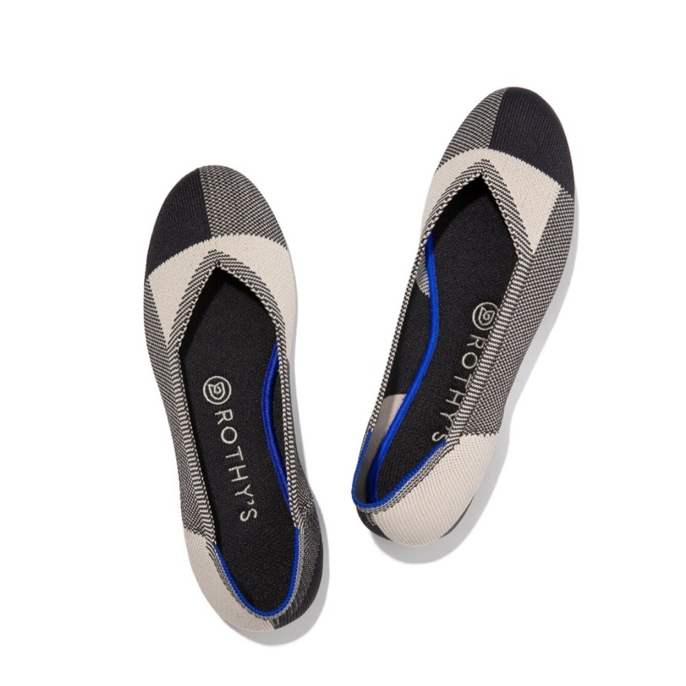 Rothy’s “The Flat” Captoe Dove Grey 6.5